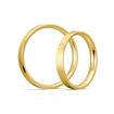 Gifteringer i gult gull 9 kt, 3 mm. BASIC LIGHT - 14805601