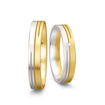 Gifteringer i hvitt og gult gull 14 kt, 4 mm. Smart line - 48070970	