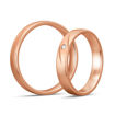 Gifteringer i rødt gull 14 kt, 4 mm. BASIC LIGHT - 480422500