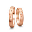 Gifteringer i rødt gull 14 kt, 4 mm. BASIC LIGHT - 480422500
