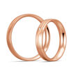 Gifteringer i rødt gull 14 kt, 4 mm. BASIC LIGHT - 480420700