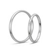 Gifteringer i platina 950, 2 mm. BASIC SLIM - 44804305
