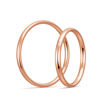 Gifteringer i rødt  gull 9 kt, 2 mm. BASIC SLIM - 1480430300