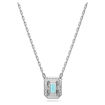 Swarovski smykke Millenia necklace Octagon cut, Blue, Rhodium plated - 5640289