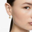 Swarovski øredobber Millenia drop earrings Octagon cut, Yellow, Gold-tone plated -5641169