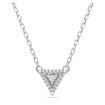 Swarovski smykke Ortyx necklace Triangle cut, White, Rhodium plated - 5642983