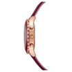 Swarovski klokke Octea Lux Chrono watch Leather Strap, Red, Rose gold-tone finish - 5547642