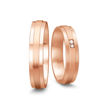 Gifteringer i rødt gull 14 kt, 4.5 mm. Slim line  -  48071439900