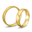 Gifteringer i gult gull 14 kt, 5 mm. Smart line - 48070250