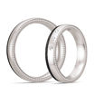 Gifteringer i hvitt gull med carbon og diamanter - 4806509
