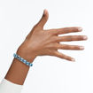 Swarovski armbånd Millenia bracelet Square cut, Blue, Rhodium plated - 5614924