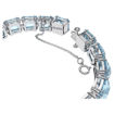 Swarovski armbånd Millenia bracelet Square cut, Blue, Rhodium plated - 5614924