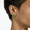 Swarovski øredobber Millenia stud earrings Octagon cut, Green, Gold-tone plated - 5638489