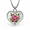 Smykke Rose hjerte med Fader Vår i sølv, til barn - 270710