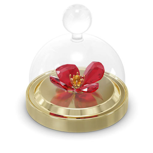 Swarovski figurer. Garden Tales Red Poppy Bell Jar, small - 5646022