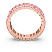  Matrix ring Baguette cut, Pink, Rose gold-tone plated - 5647589