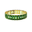 Swarovski Matrix ring Baguette cut, Green, hvitt -  5648911