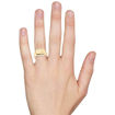 Signetring til herre i gult gull 3,5 mm - 56501