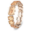 Swarovski klokke Octagon cut bracelet, brown, gult - 5630831