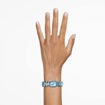 Swarovski klokke Octagon cut bracelet, blue, hvitt - 5630840