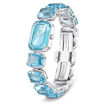 Swarovski klokke Octagon cut bracelet, blue, hvitt - 5630840