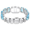 Swarovski klokke Octagon cut bracelet, blue, hvitt - 5630840
