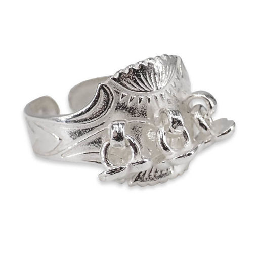 Nordlandsring, hvit , liten Nordlandssølv - 63100