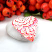 Hjertesmykke Azalea, 25x23mm, håndlaget - 280207465