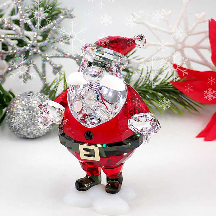 Swarovski figur Holiday Cheers Santa Claus Gullsmed Aas