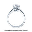 Diamantring forlovelsesring  0,20 ct i 14kt gull. Diona - 18001020