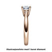 Diamantring forlovelsesring 0,20 ct i 14kt gull. Alida - 18002020