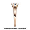 Diamantring forlovelsesring 0,20 ct i 14kt gull.  Violetta - 18003020