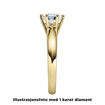 Diamantring forlovelsesring 0,50 ct i 14kt gull. Violetta - 18003050
