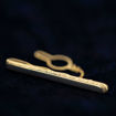 Slipsnål i gult gull, 60 mm- 2560063