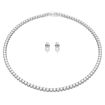 Swarovski smykkesett Matrix Tennis set Round cut, White, Rhodium plated - 5647730