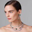 Swarovski coller Millenia necklace Pear cut, White, Rhodium plated - 5598362