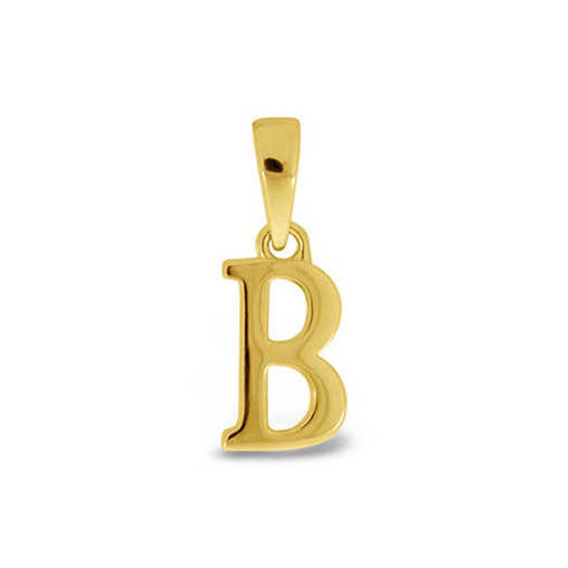 Bokstavsmykke i forgylt sølv, velg bokstav - 211149