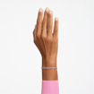 Swarovski armbånd Matrix Tennis bracelet Round cut, Pink, Rhodium plated - 5648931