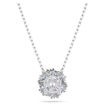 Swarovski smykke Idyllia pendant Flower, Blue, Rhodium plated - 5680013