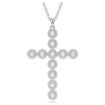 Swarovski smykke Insigne pendant Mixed cuts, Cross, White, Rhodium plated - 5675573