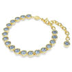 Swarovski armbånd Imber bracelet Round cut, Blue, Gold-tone plated - 5688419