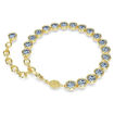 Swarovski armbånd Imber bracelet Round cut, Blue, Gold-tone plated - 5688419