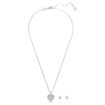 Swarovski smykkesett Hyperbola Heart, White, Rhodium plated - 5684383