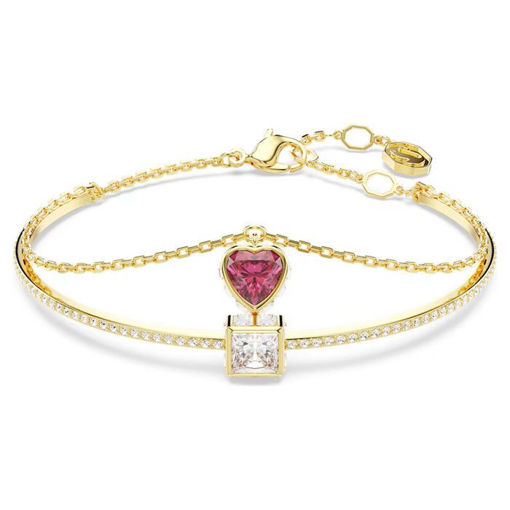 Swarovski armbånd Chroma Heart, Red, Gold-tone plated - 5683835