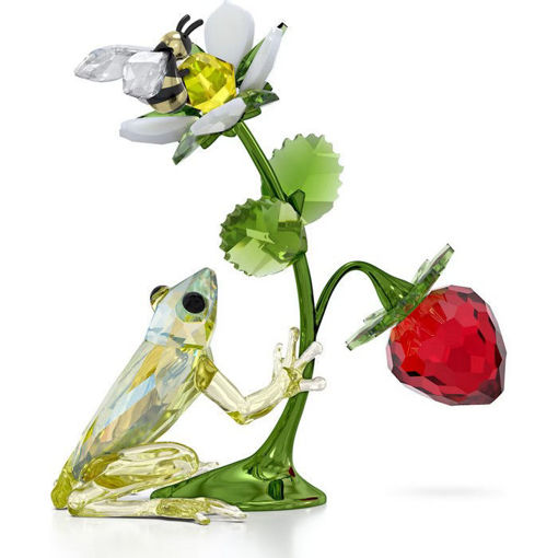 Swarovski figurer Idyllia Frog, Bee and Strawberry - 5667599