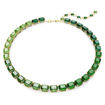 Swarovski collier Millenia Octagon cut, Color gradient, Green, Gold-tone plated - 5671257