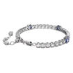 Swarovski armbånd Matrix Tennis bracelet Mixed cuts, Blue, Rhodium plated - 5666426
