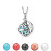 Sølvsmykke Englehviskeren  14x14mm med klangkule, flere farger