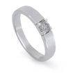 Iselin alliansering i hvitt gull med 0,20 ct diamant - 8501020