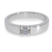 Iselin alliansering i hvitt gull med 0,20 ct diamant - 8501020